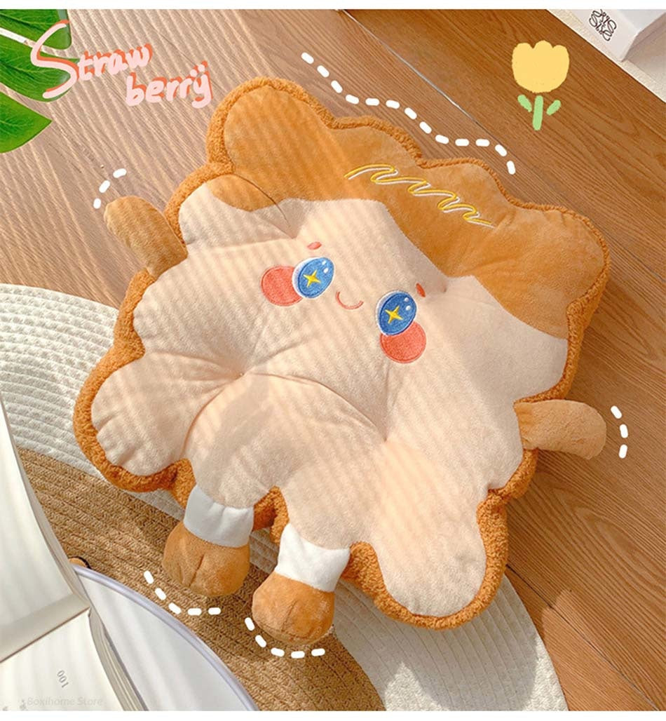 Kawaii Toast Pillow