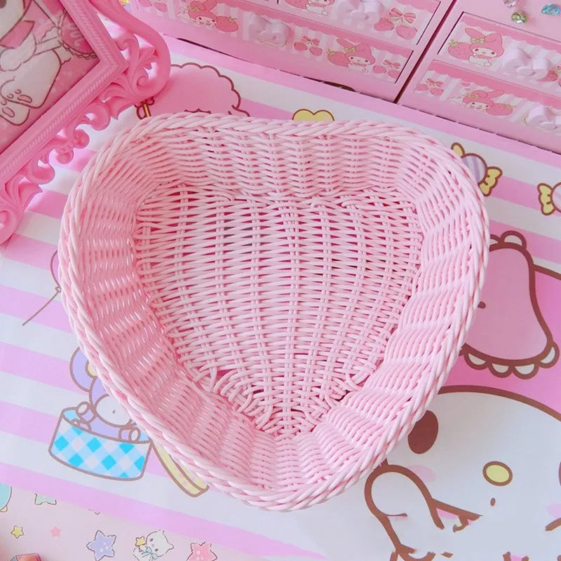 Kawaii Wicker Storage Baskets