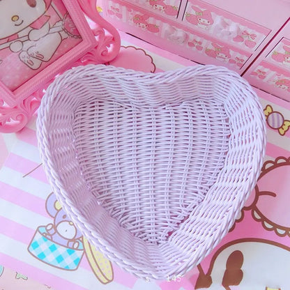 Kawaii Wicker Storage Baskets