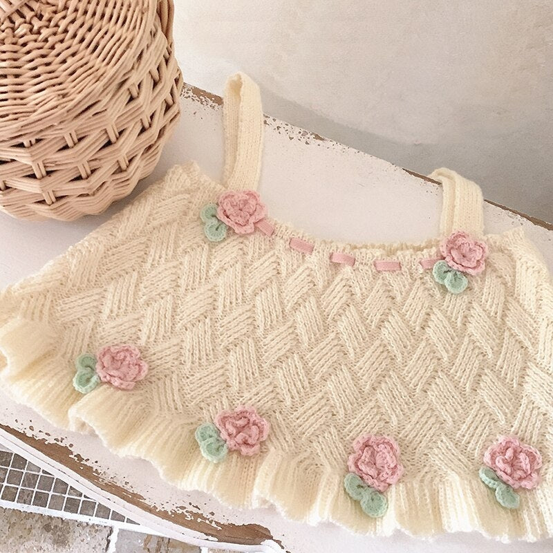 Knit Tulip Fairy Crop Top