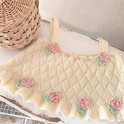 Knit Tulip Fairy Crop Top