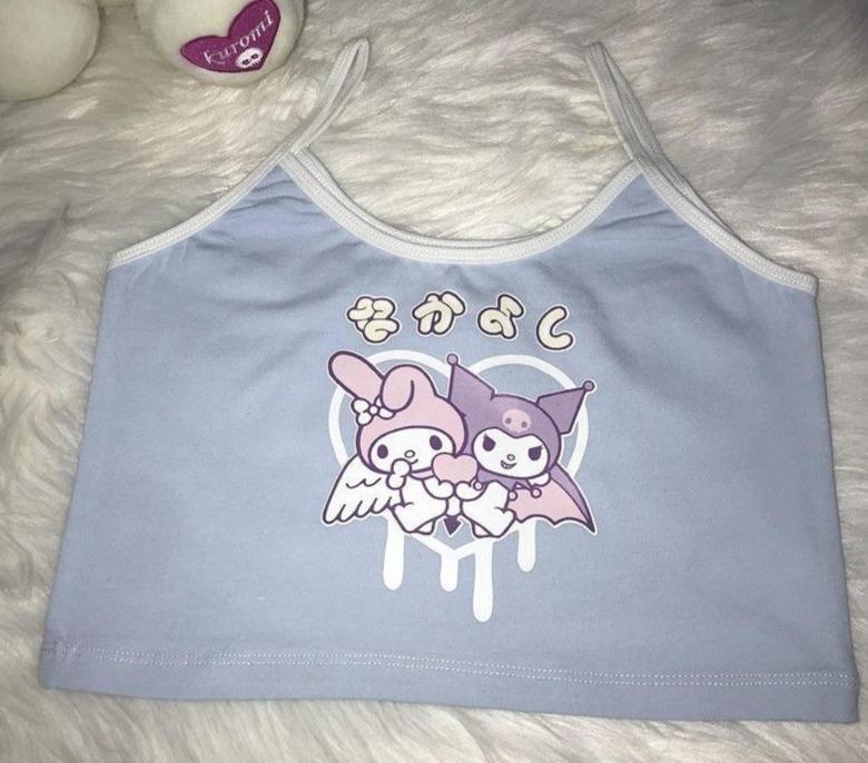 Kuromi Crop Top