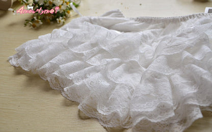 Lace Ruffled Bloomer Shorts