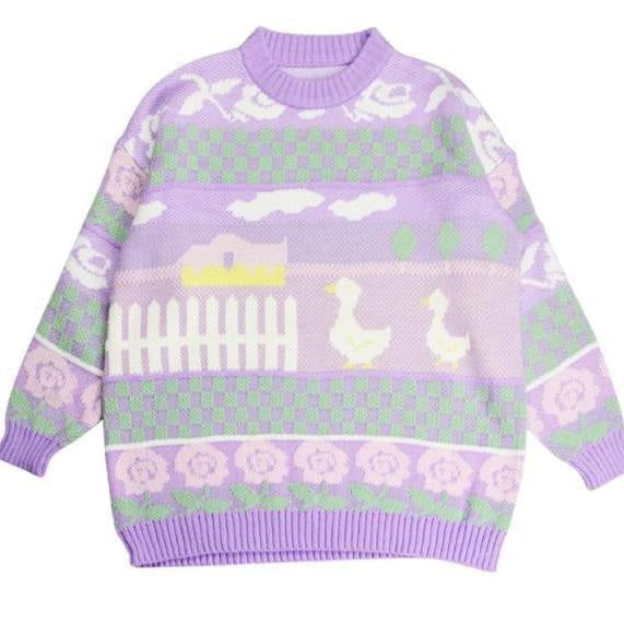 Lavender Farm Pullover