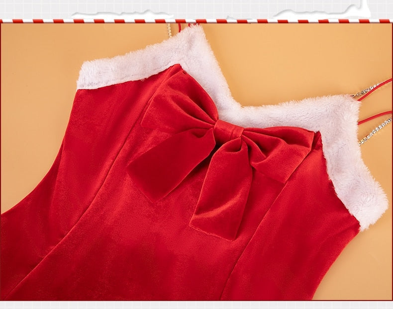 Layered Santa Ribbon Dress