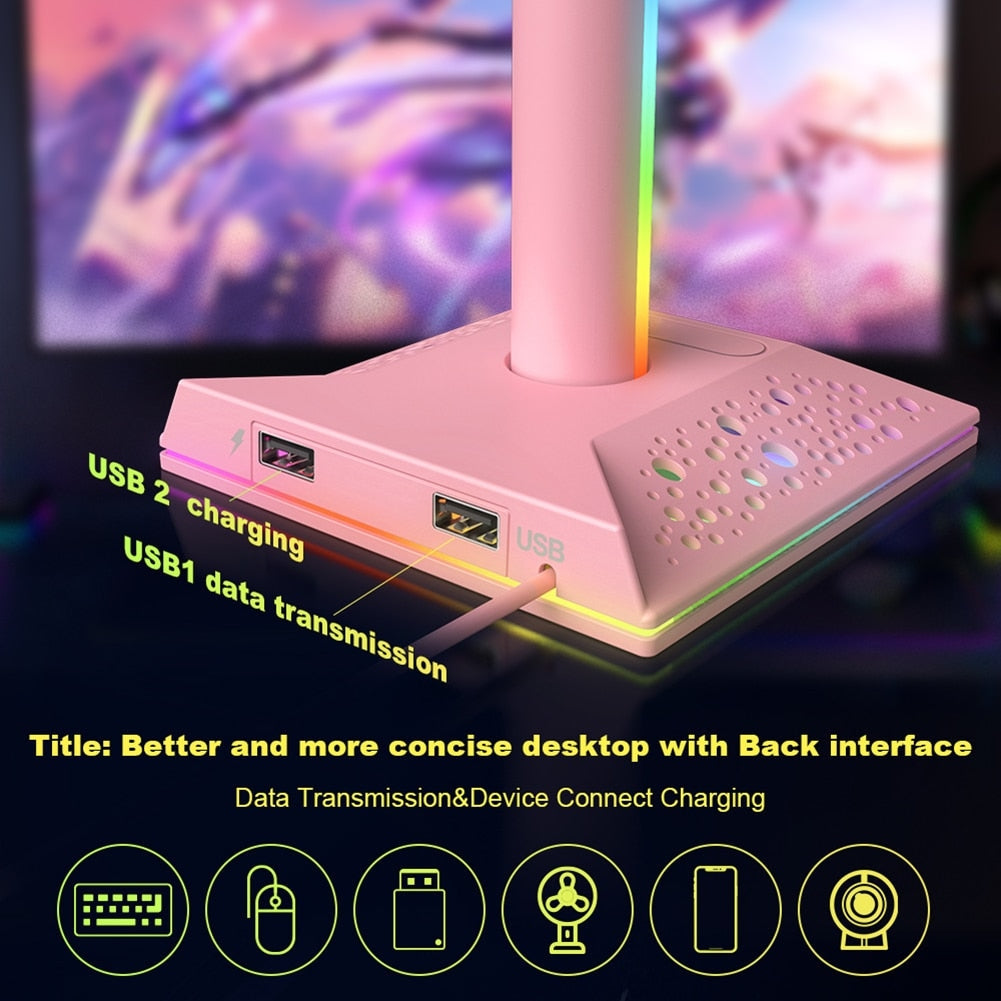 LED Headset Stand & Display