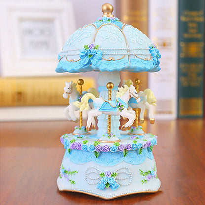 Light Up Carousel Music Box