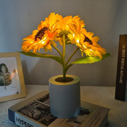 Light-Up Sunflower Desk Lamp