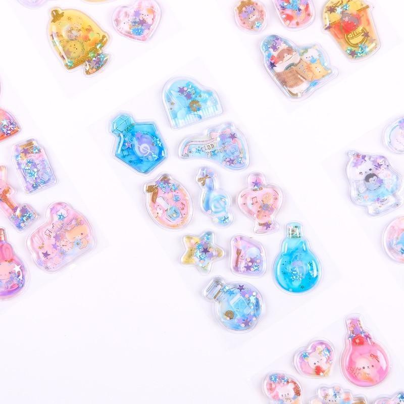 Puffy Glitter Stickers