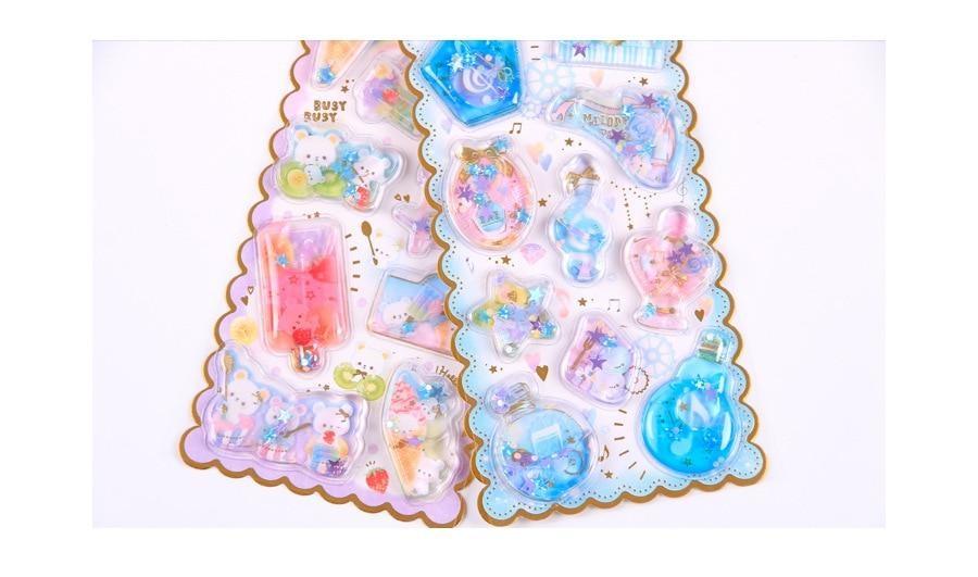 Puffy Glitter Stickers