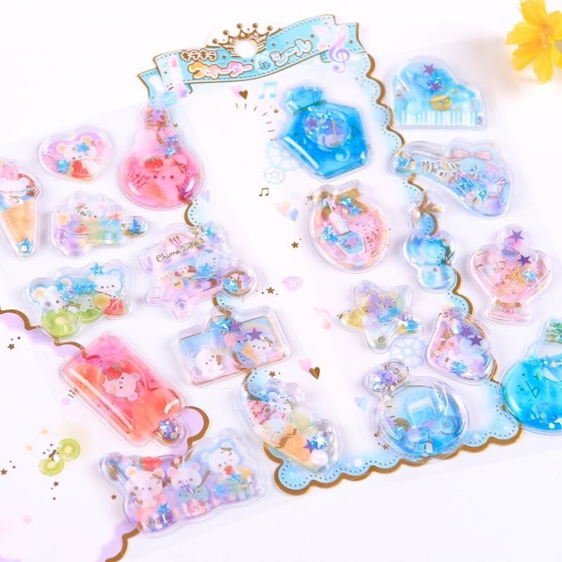 Puffy Glitter Stickers