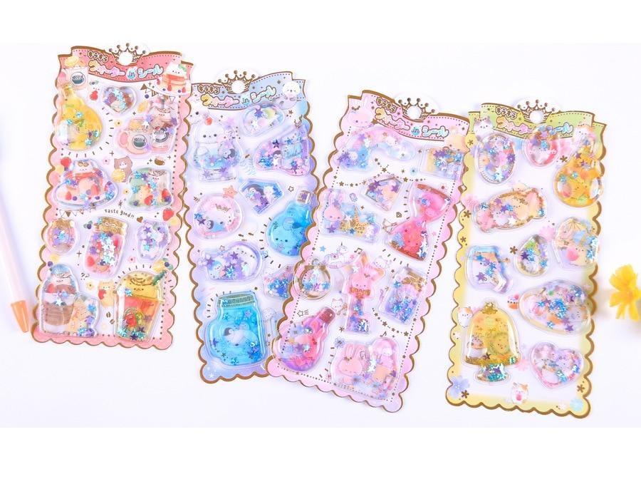 Puffy Glitter Stickers