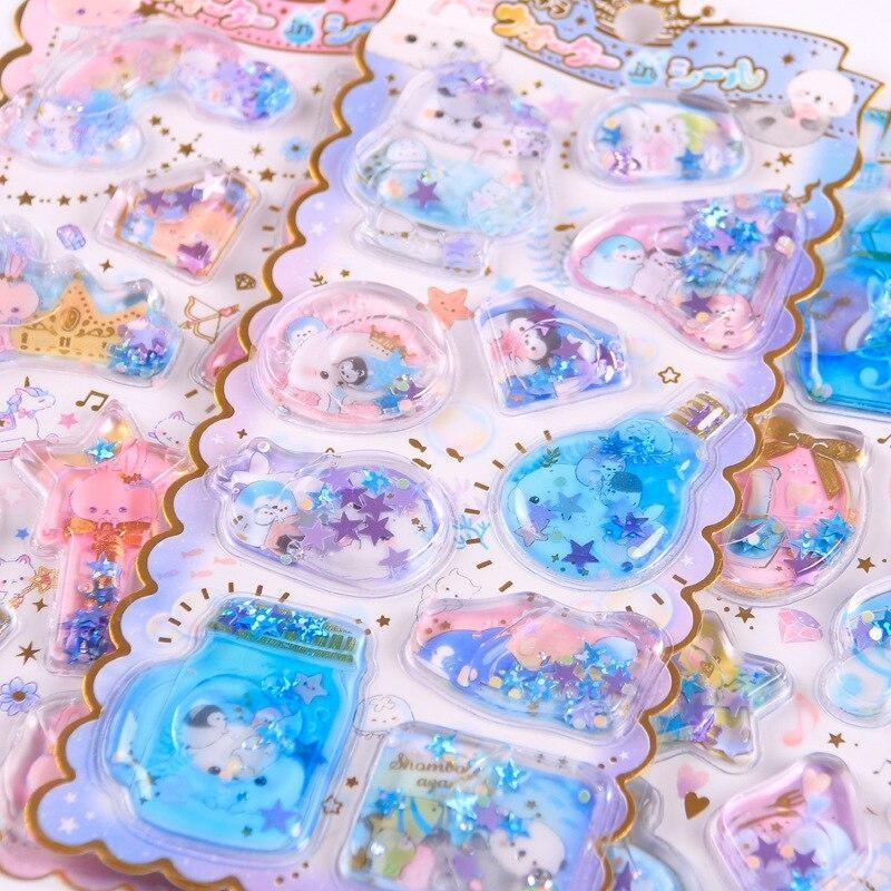 Puffy Glitter Stickers