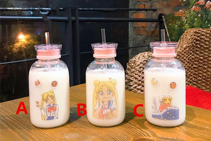 Magical Girl Glass Bottles