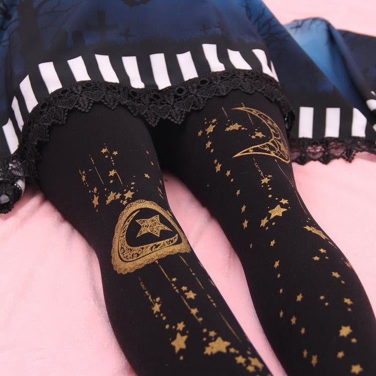 Midnight Steampunk Tights