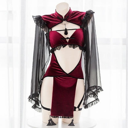 Midnight Witch Cosplay Lingerie Set