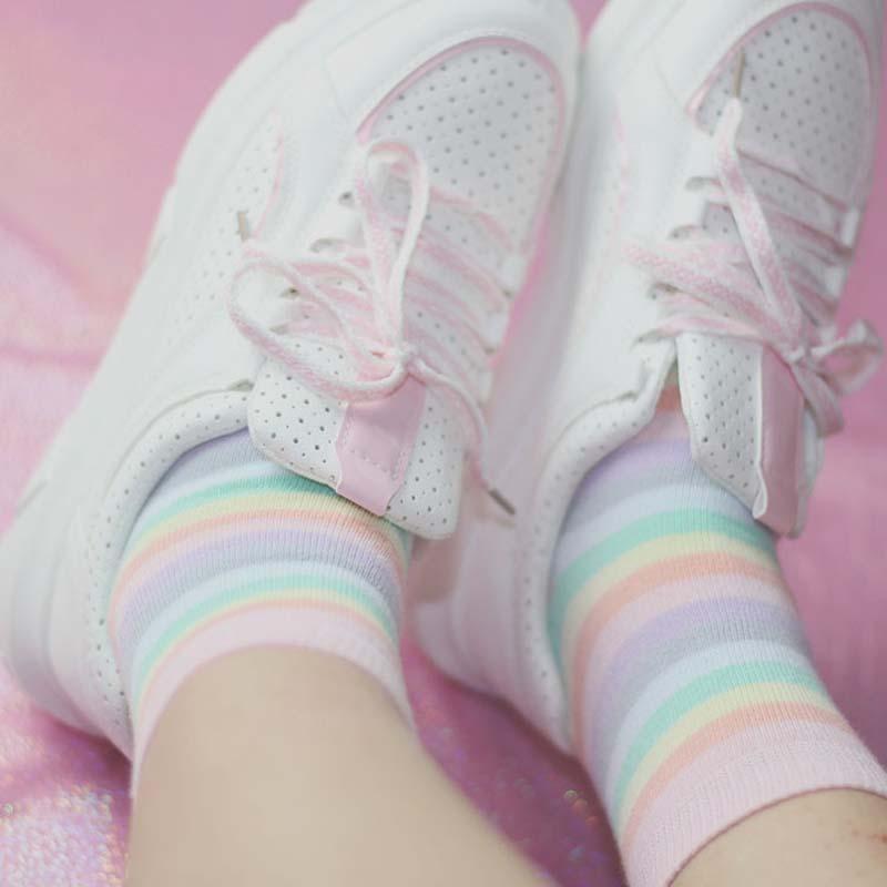 Milky Rainbow Socks