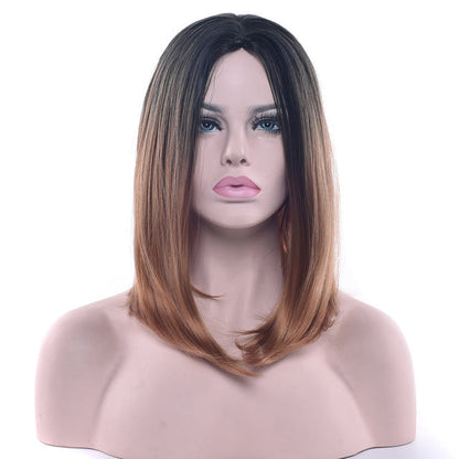 Ombre Medium Length Wigs