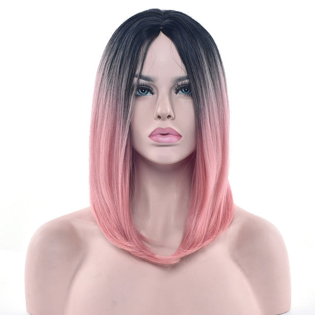 Ombre Medium Length Wigs