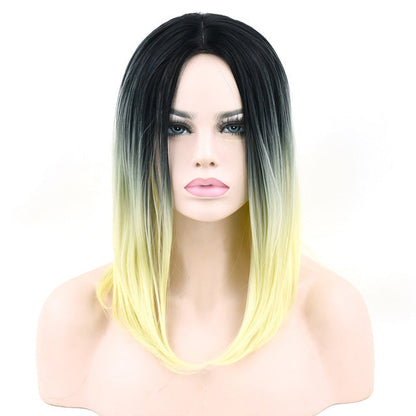 Ombre Medium Length Wigs