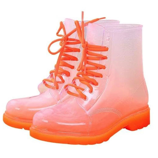 Ombre Transparent Rain Boots