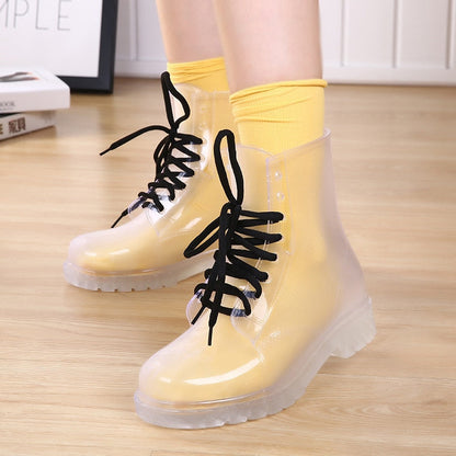 Ombre Transparent Rain Boots