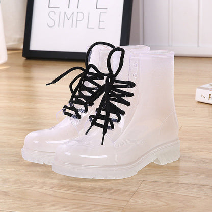 Ombre Transparent Rain Boots