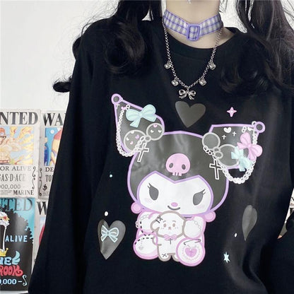 Pastel Goth Kuromi Crewneck