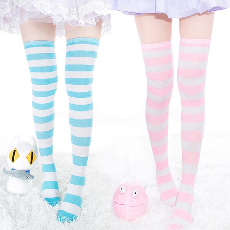 Pastel Striped Stockings