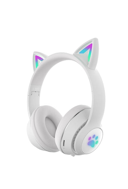 Paw Print Cat Ear Gaming Headphones