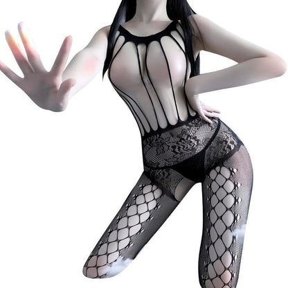 Peep Hole Fishnet Bodystocking