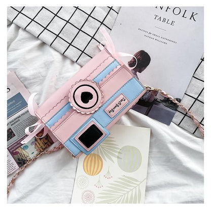 Pink Camera Shoulder Bag