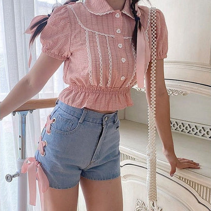 Pink Corset Shorts