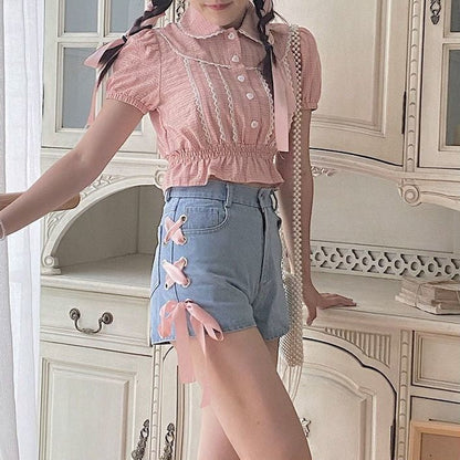 Pink Corset Shorts