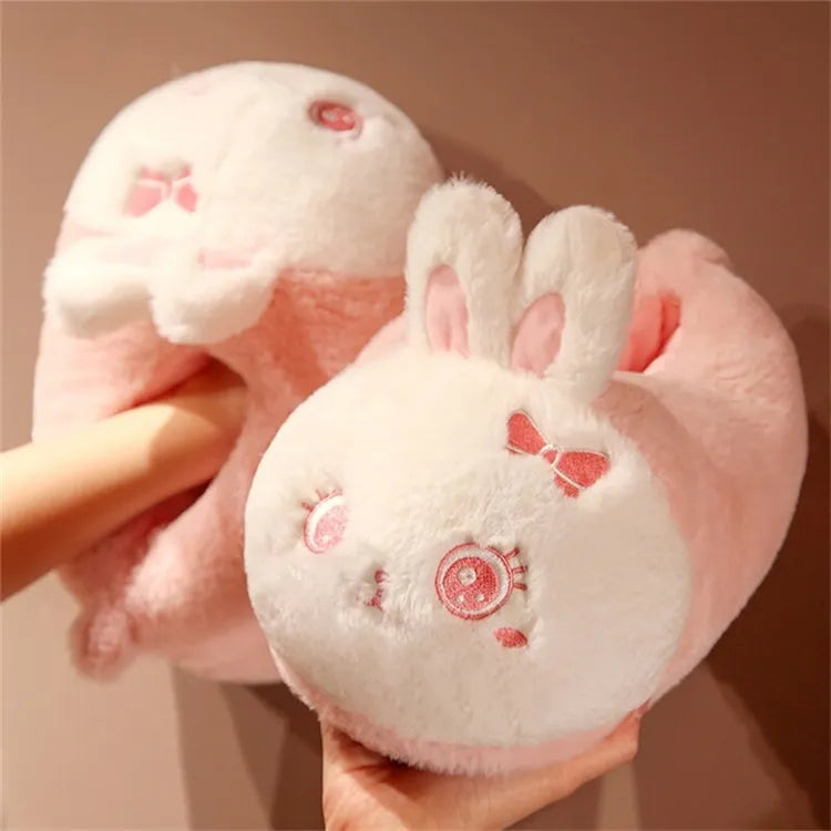 Pink Kawaii Bunny Slippers