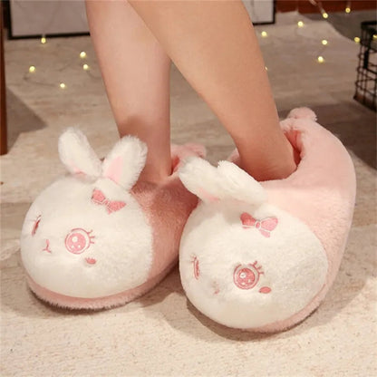 Pink Kawaii Bunny Slippers