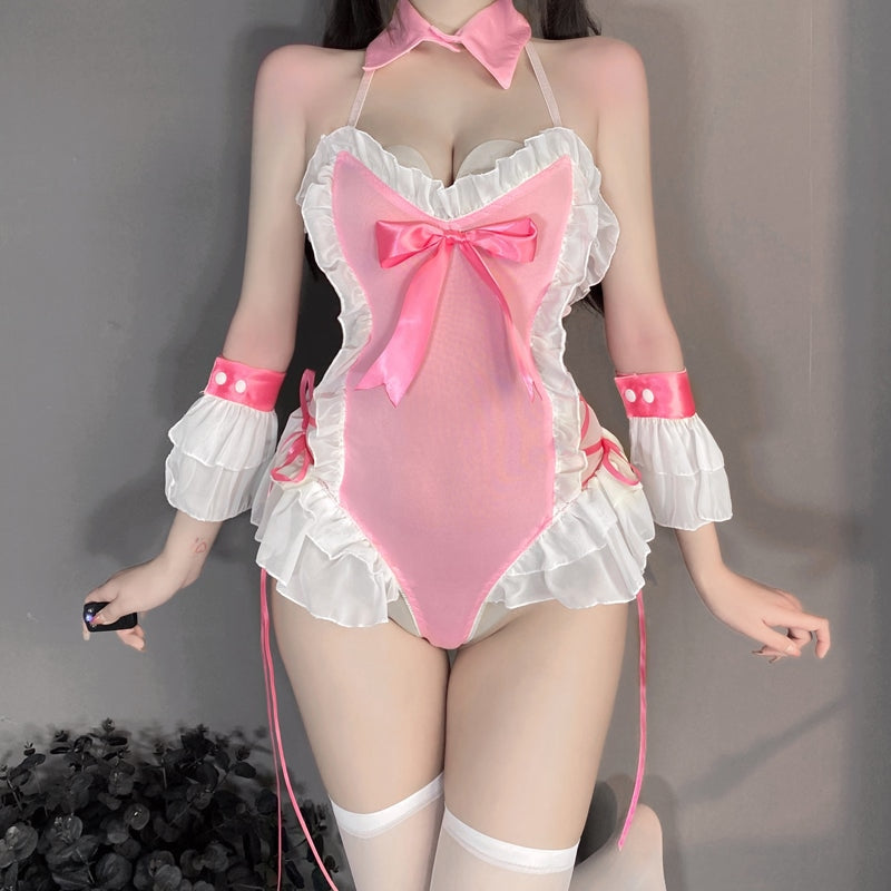 Pink Kitten Lingerie Set