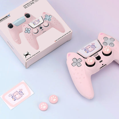 Pink Neko PS5 & Switch Controller Covers