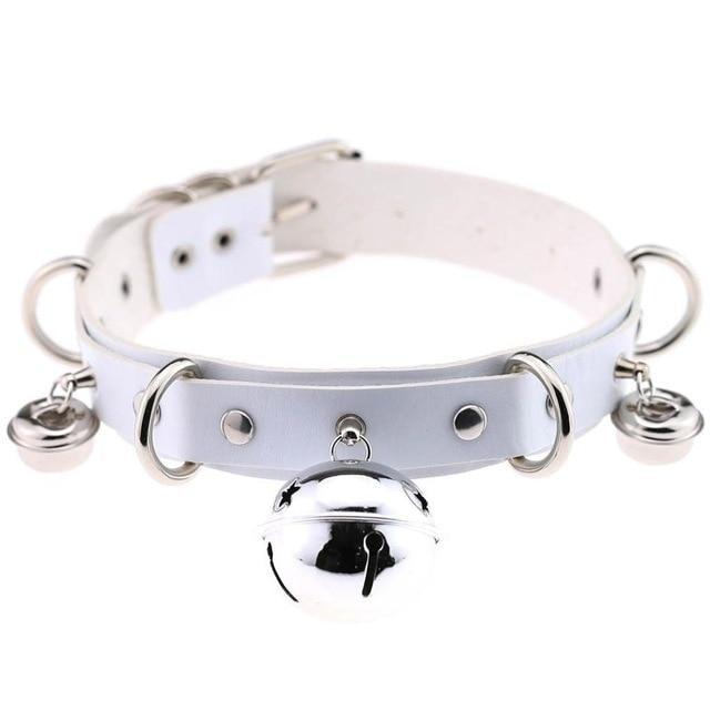 Pleather Cat Bell Collar