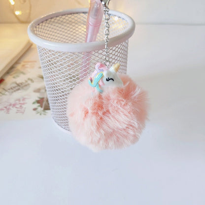 Plush Unicorn Pompom Pens