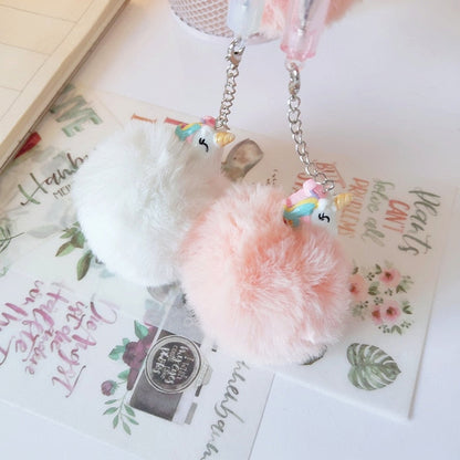 Plush Unicorn Pompom Pens