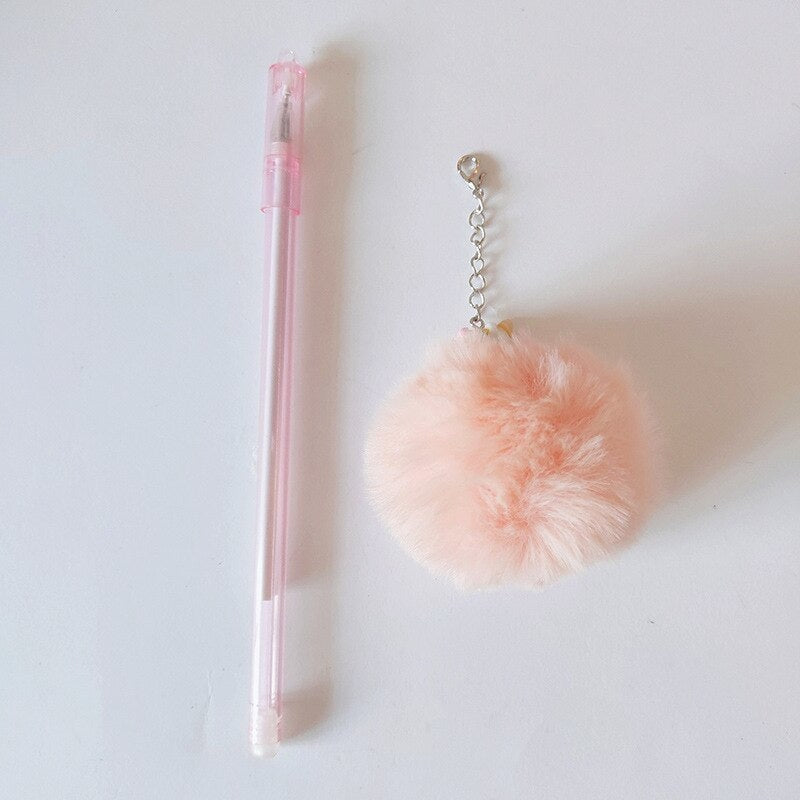 Plush Unicorn Pompom Pens