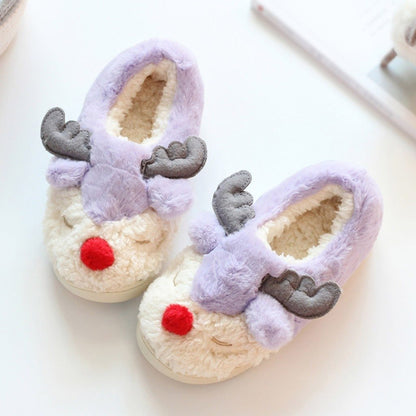 Pastel Reindeer Slippers