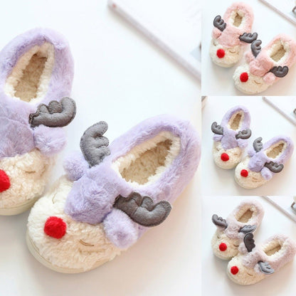 Pastel Reindeer Slippers