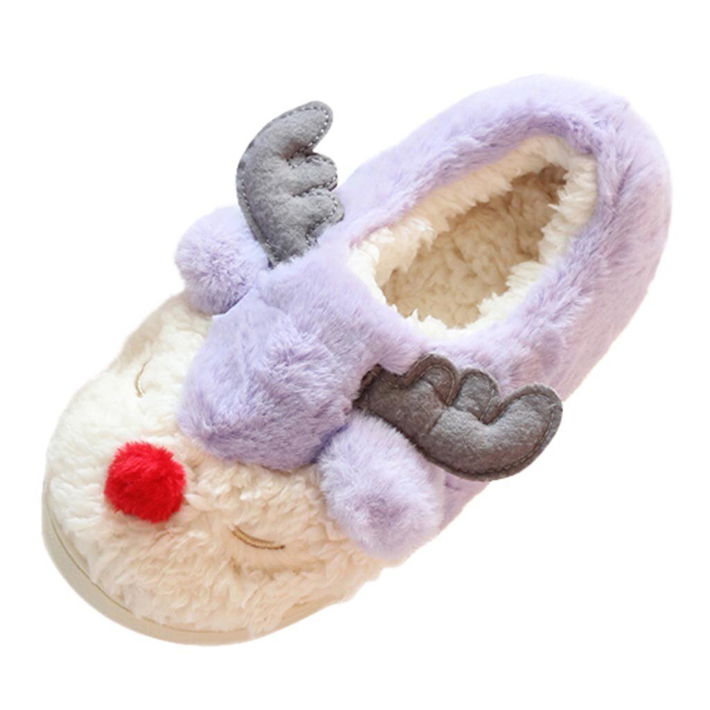 Pastel Reindeer Slippers