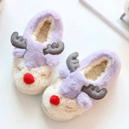 Pastel Reindeer Slippers