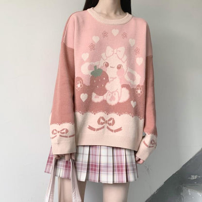 Strawbunny Knit Pullover