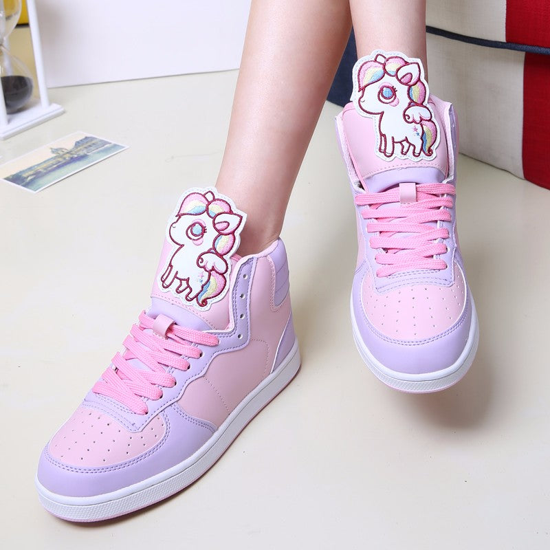 Unicorn High Top Sneakers