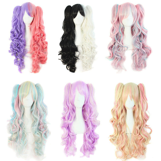 Multi-Color Pigtail Wigs