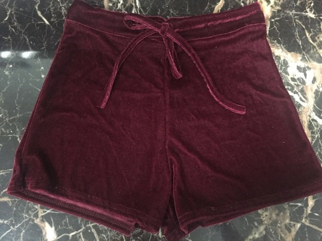 Vevet Velour Shorts